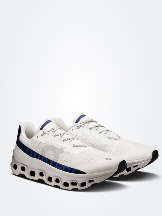 On Running Other - On Running Cloudmonster Ivory | Midnight men size 10 gently used